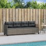Lounger with gray synthetic rattan cushions by , Loungers - Ref: Foro24-368328, Price: 182,77 €, Discount: %