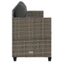 Lounger with gray synthetic rattan cushions by , Loungers - Ref: Foro24-368328, Price: 212,23 €, Discount: %
