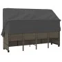 Liege mit Verdeck und grauen synthetischen Rattankissen von , Liegen - Ref: Foro24-368337, Preis: 255,04 €, Rabatt: %
