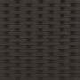 Liege mit Verdeck und schwarzen synthetischen Rattankissen von , Liegen - Ref: Foro24-368335, Preis: 208,53 €, Rabatt: %