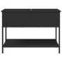 Engineered wood and black metal coffee table 70x50x50 cm by , Coffee table - Ref: Foro24-845341, Price: 54,38 €, Discount: %