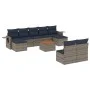 Set de sofás de jardín 10 pzas con cojines ratán sintético gris de , Conjuntos de jardín - Ref: Foro24-3257096, Precio: 564,9...