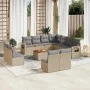 Juego de sofás jardín con cojines beige mezcla 12 pzas ratán PE de , Conjuntos de jardín - Ref: Foro24-3256955, Precio: 772,2...