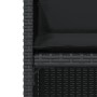 Table and chairs with cushions 3 pieces black synthetic rattan by , Garden sets - Ref: Foro24-365063, Price: 164,56 €, Discou...