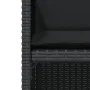 Table and chairs with cushions 3 pieces black synthetic rattan by , Garden sets - Ref: Foro24-365063, Price: 161,75 €, Discou...