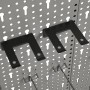Tableros de clavijas para pared 4 unidades acero 40x58 cm
