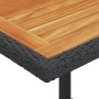 Tisch und Stühle mit Kissen, 3 Stück, schwarzes synthetisches Rattan von , Gartensets - Ref: Foro24-365068, Preis: 187,39 €, ...