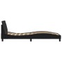 Estructura de cama con cabecero cuero sintético negro 90x200 cm de , Camas y somieres - Ref: Foro24-373118, Precio: 111,26 €,...