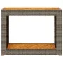 Garden side table with gray PE rattan wood top 100x40x75 cm by , Garden tables - Ref: Foro24-366307, Price: 113,89 €, Discoun...