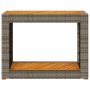 Garten-Beistelltisch mit grauer PE-Rattanholzplatte 100x40x75 cm von , Gartentische - Ref: Foro24-366307, Preis: 99,50 €, Rab...