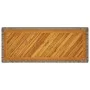 Mesa auxiliar jardín tapa madera ratán PE gris 100x40x75 cm de , Mesas de jardín - Ref: Foro24-366307, Precio: 116,10 €, Desc...