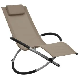 Taupe gray steel children's lounger by vidaXL, Loungers - Ref: Foro24-47795, Price: 79,44 €, Discount: %