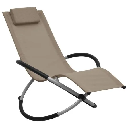 Taupe gray steel children's lounger by vidaXL, Loungers - Ref: Foro24-47795, Price: 76,39 €, Discount: %