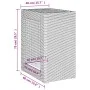 Garden side table with beige PE rattan wood top 60x40x75 cm by , Garden tables - Ref: Foro24-366305, Price: 85,61 €, Discount: %