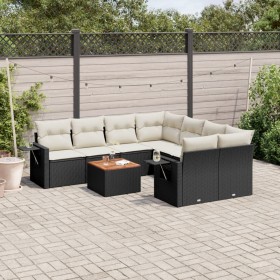 8-piece garden sofa set and black synthetic rattan cushions by , Modular outdoor sofas - Ref: Foro24-3224488, Price: 497,58 €...