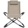 Taupe gray steel children's lounger by vidaXL, Loungers - Ref: Foro24-47795, Price: 76,39 €, Discount: %