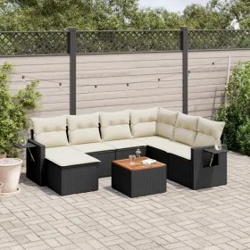 8-piece garden sofa set and black synthetic rattan cushions by , Modular outdoor sofas - Ref: Foro24-3224677, Price: 455,73 €...