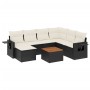 8-piece garden sofa set and black synthetic rattan cushions by , Modular outdoor sofas - Ref: Foro24-3224677, Price: 426,05 €...