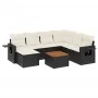 8-piece garden sofa set and black synthetic rattan cushions by , Modular outdoor sofas - Ref: Foro24-3224677, Price: 455,73 €...