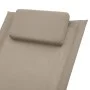Taupe gray steel children's lounger by vidaXL, Loungers - Ref: Foro24-47795, Price: 76,39 €, Discount: %