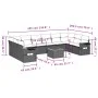 11-piece garden sofa set and black synthetic rattan cushions by , Modular outdoor sofas - Ref: Foro24-3224732, Price: 713,67 ...