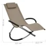 Taupe gray steel children's lounger by vidaXL, Loungers - Ref: Foro24-47795, Price: 76,39 €, Discount: %
