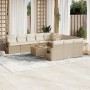 12-piece garden sofa set and brown synthetic rattan cushions by , Modular outdoor sofas - Ref: Foro24-3224791, Price: 737,18 ...