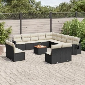 14-piece garden sofa set with black synthetic rattan cushions by , Modular outdoor sofas - Ref: Foro24-3224817, Price: 796,10...