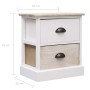 Nachttische 2 Stk. Paulownia-Holz naturweiß 38x28x45cm von vidaXL, Nachttische - Ref: Foro24-284057, Preis: 96,78 €, Rabatt: %