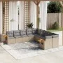 Garden sofa set with beige cushions 10 pieces synthetic rattan by , Garden sets - Ref: Foro24-3227193, Price: 636,42 €, Disco...