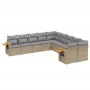 Garden sofa set with beige cushions 10 pieces synthetic rattan by , Garden sets - Ref: Foro24-3227193, Price: 636,42 €, Disco...