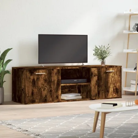 TV-Schrank aus geräuchertem Eichenholzwerkstoff, 120 x 34 x 37 cm von , TV-Möbel - Ref: Foro24-833556, Preis: 63,00 €, Rabatt: %
