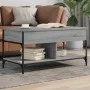Sonoma gray metal engineered wood coffee table 100x50x50 cm by , Coffee table - Ref: Foro24-845369, Price: 82,43 €, Discount: %