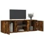 TV-Schrank aus geräuchertem Eichenholzwerkstoff, 120 x 34 x 37 cm von , TV-Möbel - Ref: Foro24-833556, Preis: 63,00 €, Rabatt: %