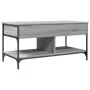 Sonoma gray metal engineered wood coffee table 100x50x50 cm by , Coffee table - Ref: Foro24-845369, Price: 82,43 €, Discount: %
