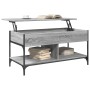 Mesa de centro madera ingeniería metal gris Sonoma 100x50x50 cm de , Mesas de centro - Ref: Foro24-845369, Precio: 83,50 €, D...