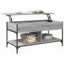 Sonoma Couchtisch aus grauem Metallwerkstoff, 100 x 50 x 50 cm von , Couchtisch - Ref: Foro24-845369, Preis: 83,42 €, Rabatt: %