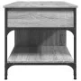 Sonoma gray metal engineered wood coffee table 100x50x50 cm by , Coffee table - Ref: Foro24-845369, Price: 82,43 €, Discount: %