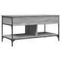Sonoma gray metal engineered wood coffee table 100x50x50 cm by , Coffee table - Ref: Foro24-845369, Price: 82,43 €, Discount: %