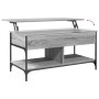 Mesa de centro madera ingeniería metal gris Sonoma 100x50x50 cm de , Mesas de centro - Ref: Foro24-845369, Precio: 83,50 €, D...