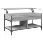 Sonoma gray metal engineered wood coffee table 100x50x50 cm by , Coffee table - Ref: Foro24-845369, Price: 82,43 €, Discount: %