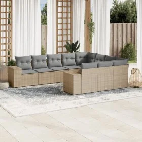 Garden sofa set with beige cushions 10 pieces synthetic rattan by , Garden sets - Ref: Foro24-3255426, Price: 652,70 €, Disco...
