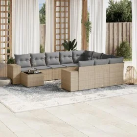 11-piece garden sofa set with beige synthetic rattan cushions by , Garden sets - Ref: Foro24-3255466, Price: 711,56 €, Discou...