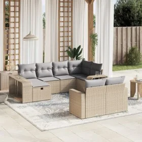 Garden sofa set with beige cushions 10 pieces synthetic rattan by , Garden sets - Ref: Foro24-3266239, Price: 556,01 €, Disco...
