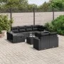 Set de sofás de jardín 11 pzas y cojines ratán sintético negro de , Conjuntos de jardín - Ref: Foro24-3266245, Precio: 641,64...