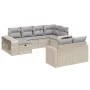 Juego de sofás jardín con cojines beige 10 pzas ratán sintético de , Conjuntos de jardín - Ref: Foro24-3266239, Precio: 555,9...