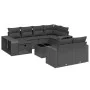 11-teiliges Gartensofa-Set und schwarze synthetische Rattankissen von , Gartensets - Ref: Foro24-3266245, Preis: 641,82 €, Ra...