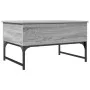 Mesa de centro madera ingeniería metal gris Sonoma 70x50x40 cm de , Mesas de centro - Ref: Foro24-845374, Precio: 63,31 €, De...