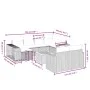 11-teiliges Gartensofa-Set mit beigen synthetischen Rattankissen von , Gartensets - Ref: Foro24-3266258, Preis: 666,25 €, Rab...
