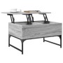 Mesa de centro madera ingeniería metal gris Sonoma 70x50x40 cm de , Mesas de centro - Ref: Foro24-845374, Precio: 64,07 €, De...